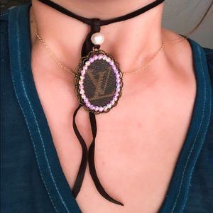AUTHENTIC LV LOGO UPCYCLED CHOKER